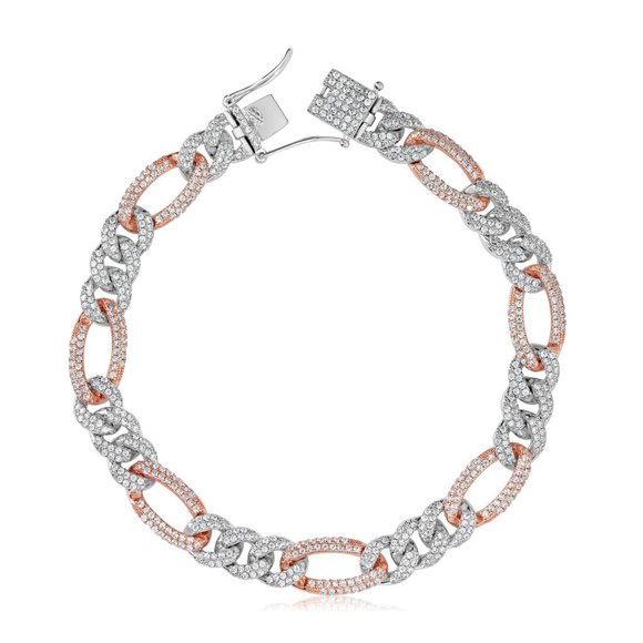 12mm Figario Diamond Anklet - Picture 1 of 1